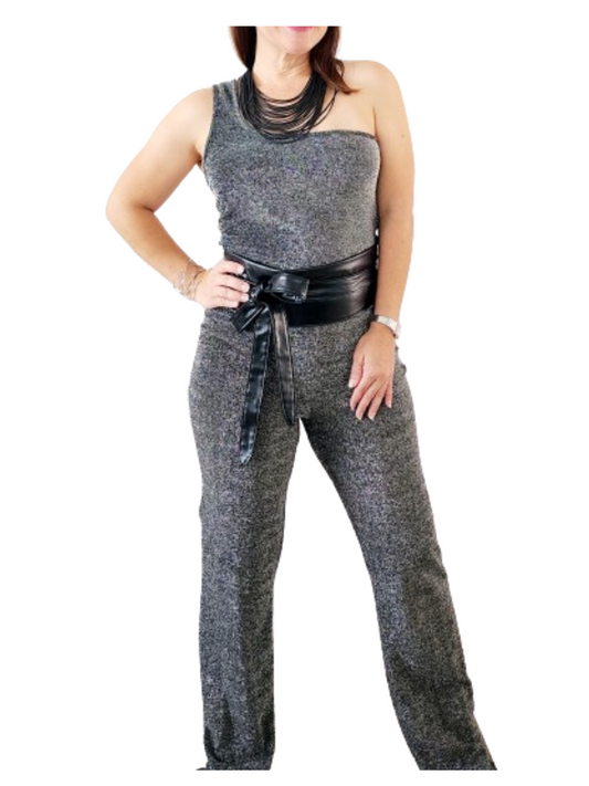 Jumpsuit Black Silver